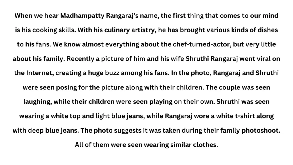 Madhampatty Rangaraj Biography