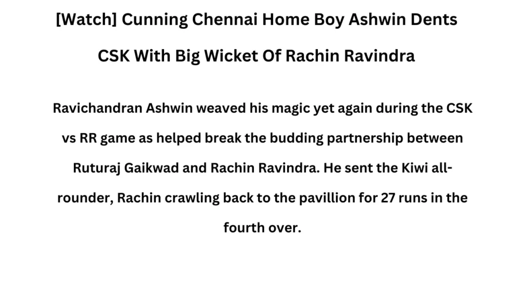 Rachin Ravindra Biography