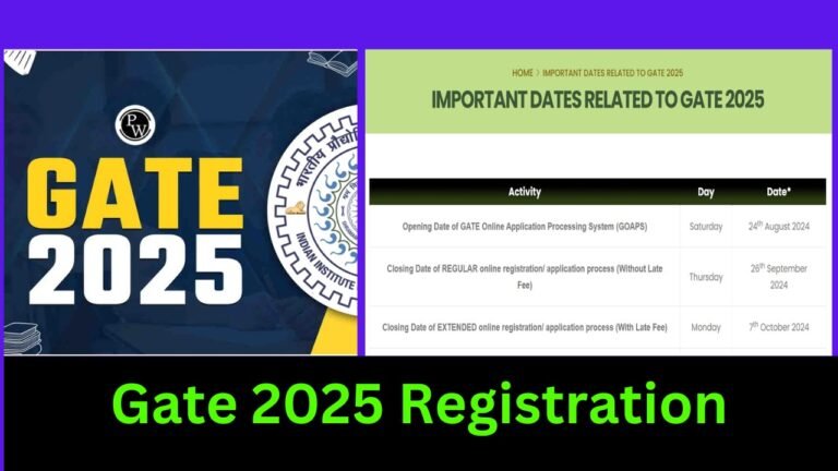 Gate 2025 Registration