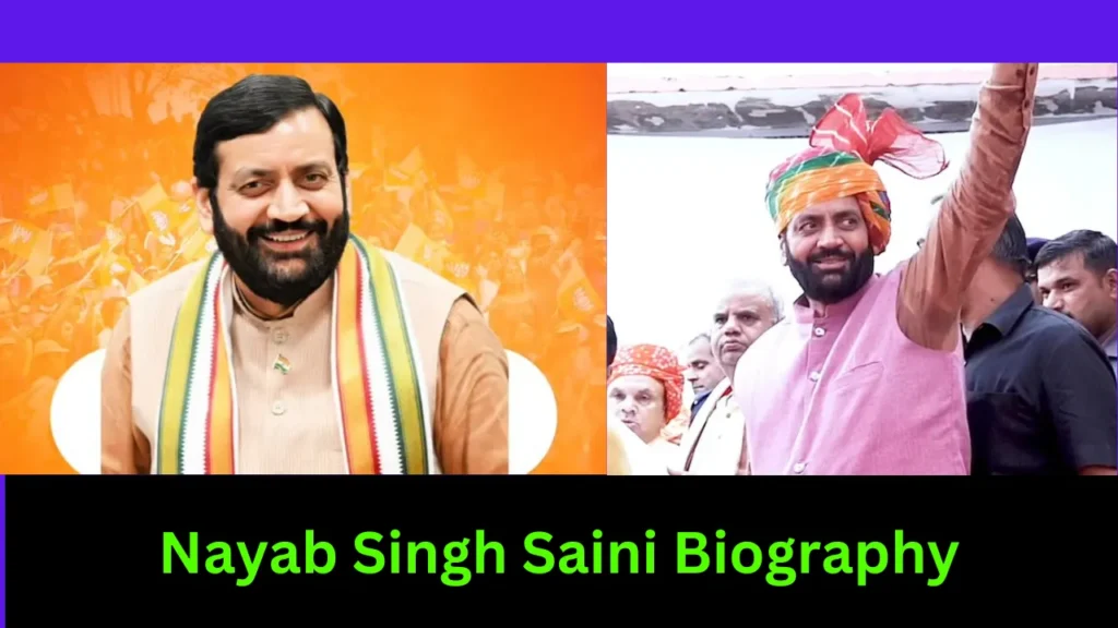 Nayab Singh Saini Biography