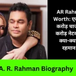 A. R. Rahman Biography