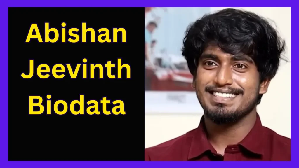 Abishan Jeevinth Biodata