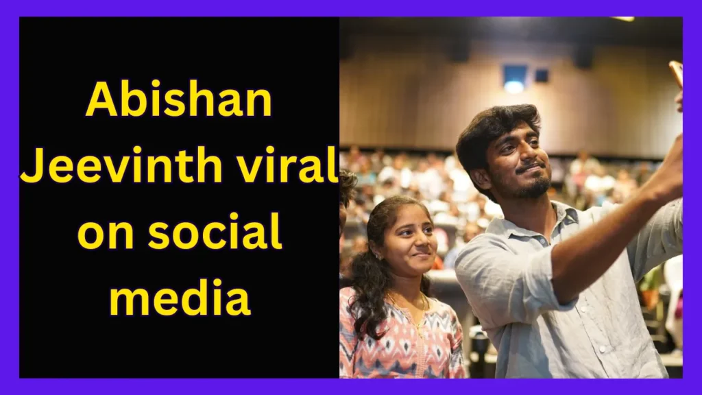 Abishan Jeevinth picture viral on social media