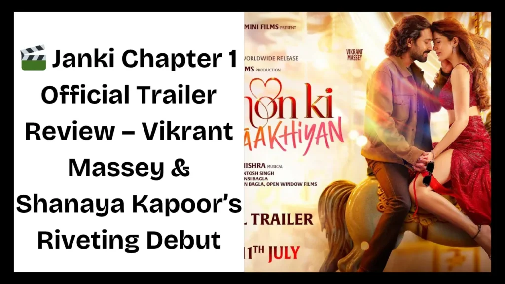 Janki Chapter 1 Official Trailer Review – Vikrant Massey & Shanaya Kapoor’s Riveting Debut
